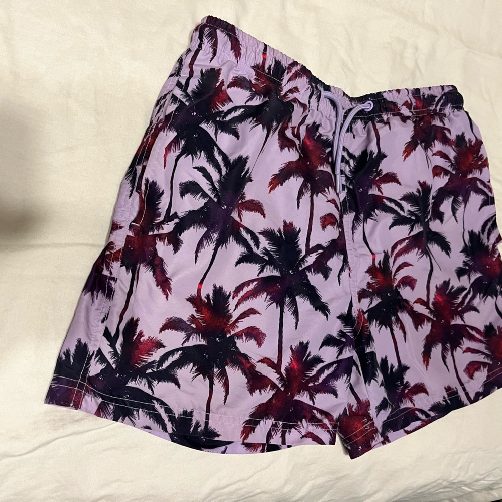 Primark Lilac and Black Patterned Shorts